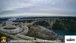 Skradin, řeka Krka, most A1