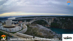 Skradin, řeka Krka, most A1