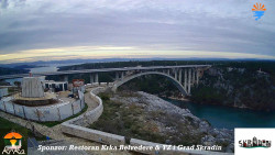 Skradin, řeka Krka, most A1