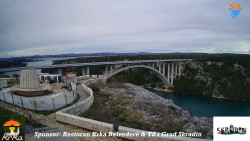 Skradin, řeka Krka, most A1