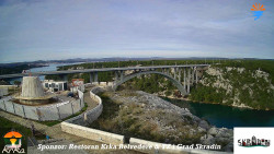 Skradin, řeka Krka, most A1