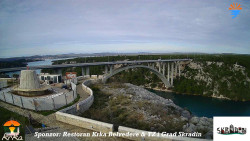 Skradin, řeka Krka, most A1