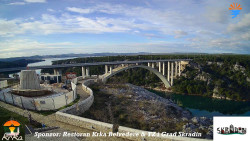 Skradin, řeka Krka, most A1