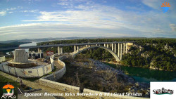 Skradin, řeka Krka, most A1
