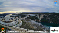 Skradin, řeka Krka, most A1