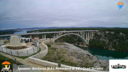 Skradin, řeka Krka, most A1