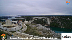 Skradin, řeka Krka, most A1