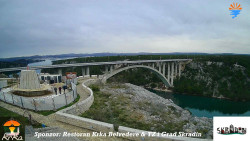 Skradin, řeka Krka, most A1