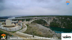 Skradin, řeka Krka, most A1