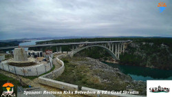 Skradin, řeka Krka, most A1