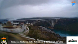 Skradin, řeka Krka, most A1