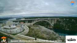 Skradin, řeka Krka, most A1