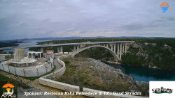 Skradin, řeka Krka, most A1