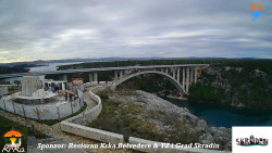 Skradin, řeka Krka, most A1