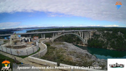 Skradin, řeka Krka, most A1