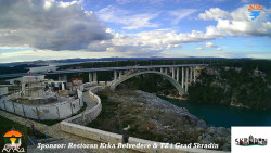 Skradin, řeka Krka, most A1