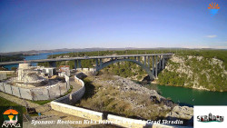 Skradin, řeka Krka, most A1