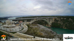 Skradin, řeka Krka, most A1