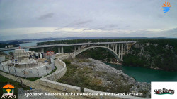 Skradin, řeka Krka, most A1