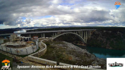Skradin, řeka Krka, most A1