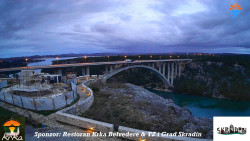 Skradin, řeka Krka, most A1