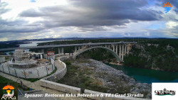 Skradin, řeka Krka, most A1