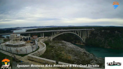 Skradin, řeka Krka, most A1