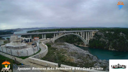 Skradin, řeka Krka, most A1