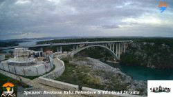 Skradin, řeka Krka, most A1