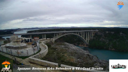 Skradin, řeka Krka, most A1