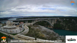 Skradin, řeka Krka, most A1