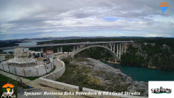 Skradin, řeka Krka, most A1