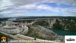 Skradin, řeka Krka, most A1
