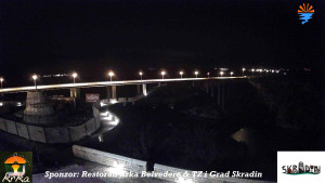 Městečko Skradin - Skradin, řeka Krka, most A1 - 16.2.2026 v 05:00 Městečko Skradin - Skradin, řeka Krka, most A1 - 16.2.2026 v 05:00