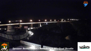 Městečko Skradin - Skradin, řeka Krka, most A1 - 16.2.2026 v 06:00 Městečko Skradin - Skradin, řeka Krka, most A1 - 16.2.2026 v 06:00