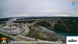 Skradin, řeka Krka, most A1