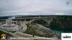 Skradin, řeka Krka, most A1