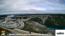 Skradin, řeka Krka, most A1