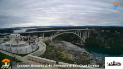 Skradin, řeka Krka, most A1