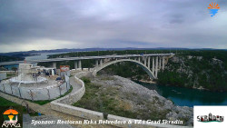 Skradin, řeka Krka, most A1