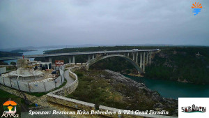 Městečko Skradin - Skradin, řeka Krka, most A1 - 16.2.2026 v 17:00 Městečko Skradin - Skradin, řeka Krka, most A1 - 16.2.2026 v 17:00