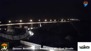 Městečko Skradin - Skradin, řeka Krka, most A1 - 16.2.2026 v 22:00 Městečko Skradin - Skradin, řeka Krka, most A1 - 16.2.2026 v 22:00