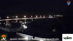 Městečko Skradin - Skradin, řeka Krka, most A1 - 16.2.2026 v 23:00 Městečko Skradin - Skradin, řeka Krka, most A1 - 16.2.2026 v 23:00