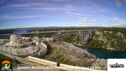 Skradin, řeka Krka, most A1