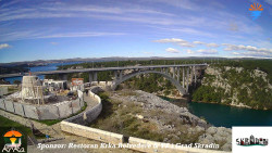 Skradin, řeka Krka, most A1