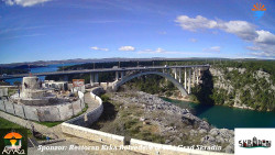 Skradin, řeka Krka, most A1