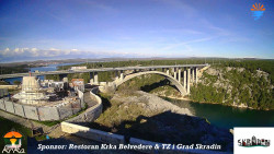 Skradin, řeka Krka, most A1
