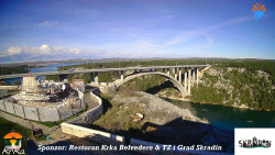 Skradin, řeka Krka, most A1