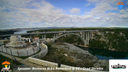 Skradin, řeka Krka, most A1