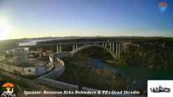 Skradin, řeka Krka, most A1